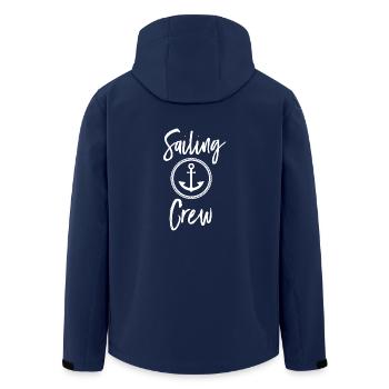 Sailing Crew - Recycelte Männer Softshell-Jacke von Stanley/Stella - Navy - Hinten - AI Model Male 185 light (185cm)