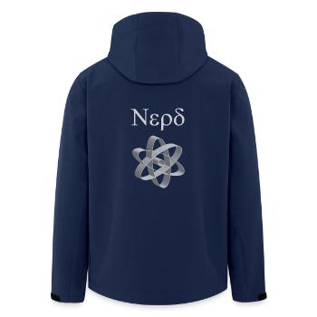 Nerd! Cooles Nerd Shirt! - Recycelte Männer Softshell-Jacke von Stanley/Stella - Navy - Hinten - AI Model Male 185 light (185cm)