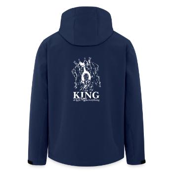 BERNER SENNENHUND King Hundespruch Hunde Wilsigns - Recycelte Männer Softshell-Jacke von Stanley/Stella - Navy - Hinten - AI Model Male 185 light (185cm)
