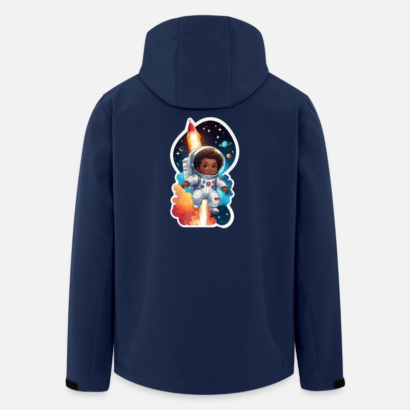Astronaut Child Universe All - Men’s Recycled Softshell Jacket by Stanley/Stella - navy