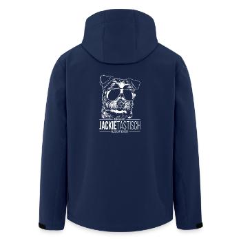JACKIETASTISCH Jack Russell Terrier Hundespruch - Recycelte Männer Softshell-Jacke von Stanley/Stella - Navy - Hinten - AI Model Male 185 light (185cm)