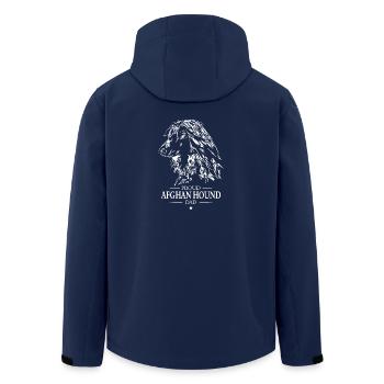 Afghan Hound proud Dad Hunde Windhund Wilsigns - Recycelte Männer Softshell-Jacke von Stanley/Stella - Navy - Hinten - AI Model Male 185 light (185cm)