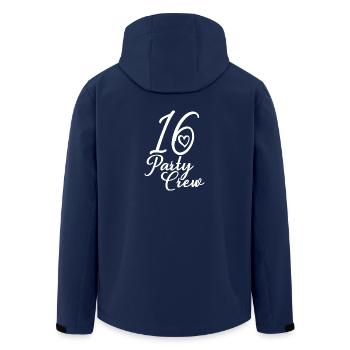16 Party Crew 16th Birthday Party 16 ans - Veste softshell homme en polyester recyclé Stanley/Stella - marine - Dos - AI Model Male 185 light (185cm)