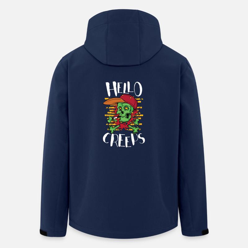 Hallo Creeps - Recycelte Männer Softshell-Jacke von Stanley/Stella - Navy