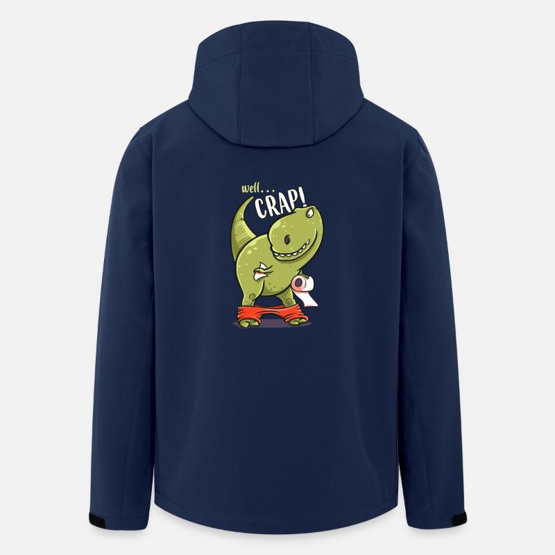 Dinosaurier Toilette lustig T-Rex Geschenk Geburt - Recycelte Männer Softshell-Jacke von Stanley/Stella - Navy