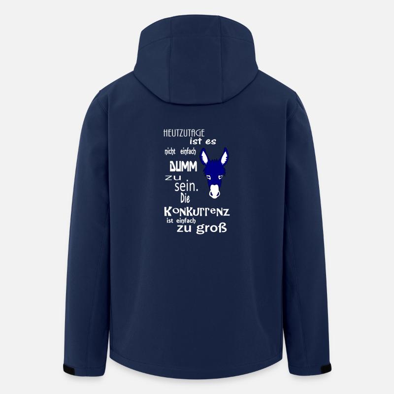 Spruch lustig Esel - Recycelte Männer Softshell-Jacke von Stanley/Stella - Navy
