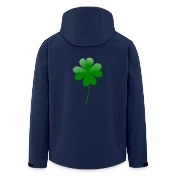 trèfle chance trèfle à quatre feuilles chance clover43 - Veste softshell homme en polyester recyclé Stanley/Stella - marine - Dos - AI Model Male 185 light (185cm)