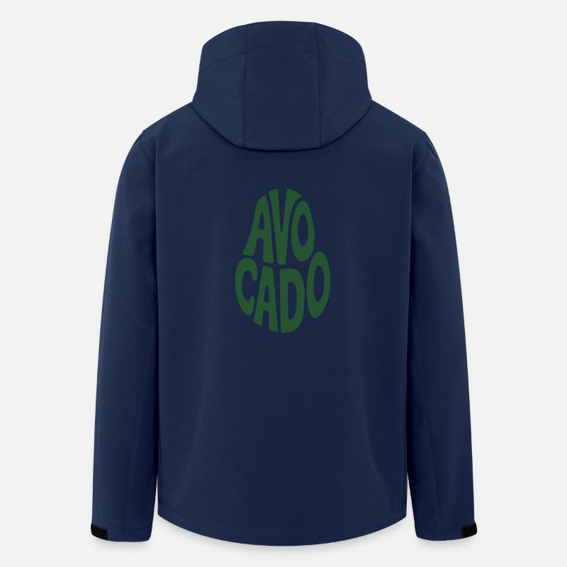 Avocat - Logo de légume cool - Veste softshell homme en polyester recyclé Stanley/Stella - marine