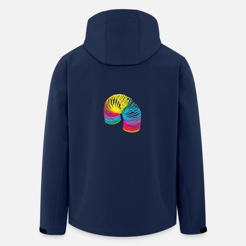 80ies Spirale BuJa - Recycelte Männer Softshell-Jacke von Stanley/Stella - Navy