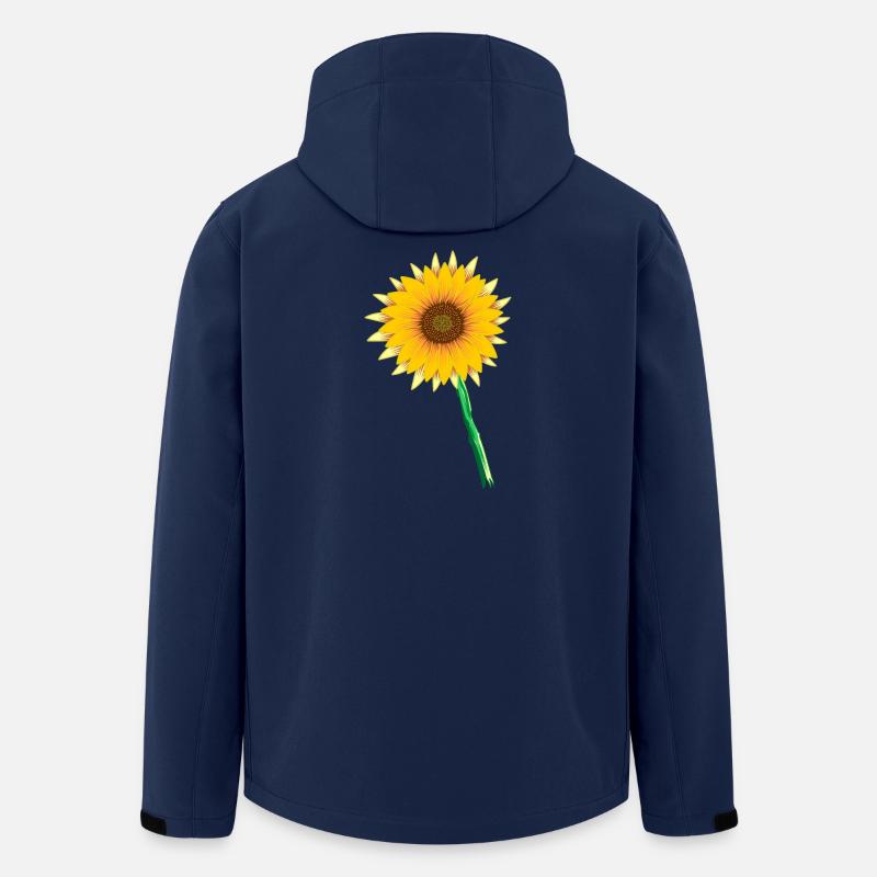 Sonnenblume - Recycelte Männer Softshell-Jacke von Stanley/Stella - Navy