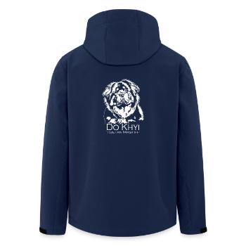 Do Khyi Tibetan Mastiff Portrait Hunde Wilsigns - Recycelte Männer Softshell-Jacke von Stanley/Stella - Navy - Hinten - AI Model Male 185 light (185cm)