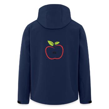 Apfel - Recycelte Männer Softshell-Jacke von Stanley/Stella - Navy - Hinten - AI Model Male 185 light (185cm)