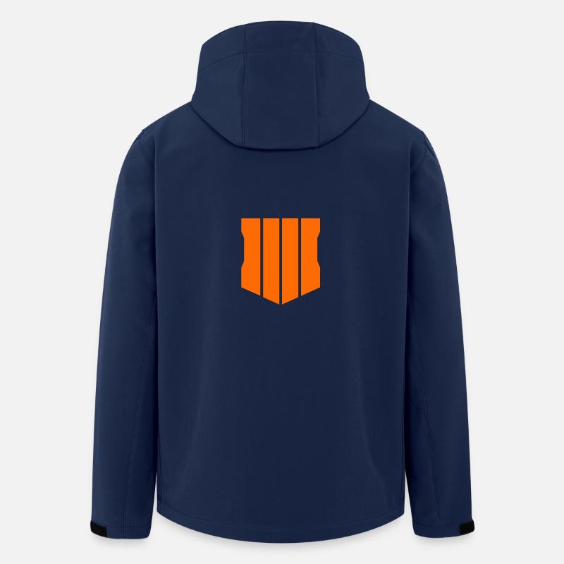 schwarzes Ops 4 Logo - Recycelte Männer Softshell-Jacke von Stanley/Stella - Navy