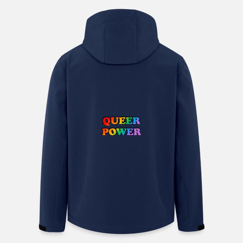 Queere Macht - Recycelte Männer Softshell-Jacke von Stanley/Stella - Navy