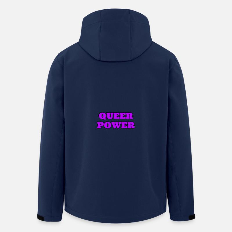 Queere Macht - Recycelte Männer Softshell-Jacke von Stanley/Stella - Navy