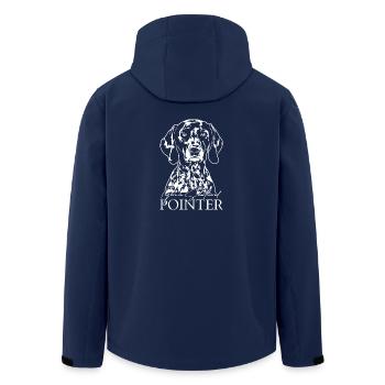 German Shorthaired Pointer Hund Wilsigns Jagdhunde - Recycelte Männer Softshell-Jacke von Stanley/Stella - Navy - Hinten - AI Model Male 185 light (185cm)