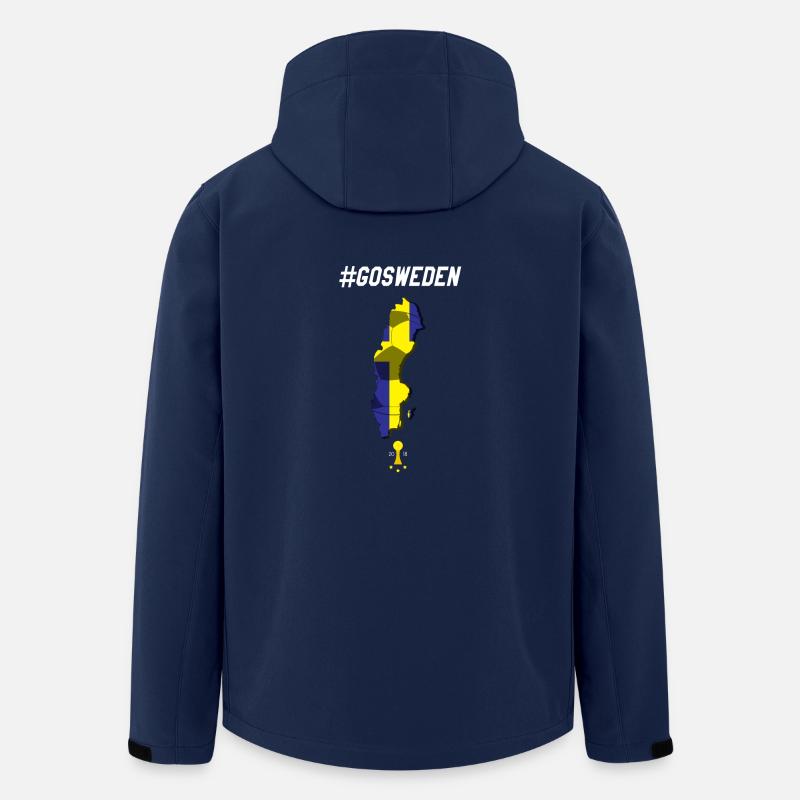 Fanshirt, Fußball,Schweden - Recycelte Männer Softshell-Jacke von Stanley/Stella - Navy