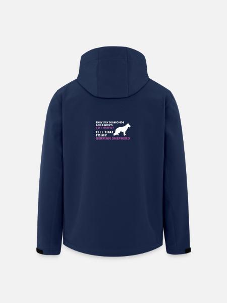 Schäferhund - Recycelte Männer Softshell-Jacke von Stanley/Stella - Navy