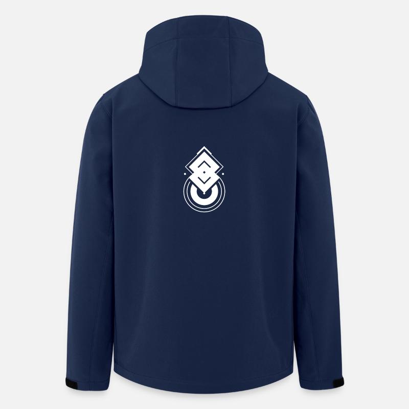 Abstraktes Symbol - Recycelte Männer Softshell-Jacke von Stanley/Stella - Navy