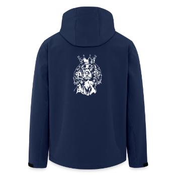 Kleiner Münsterländer Krone Dogs Dog Wilsigns - Men’s Recycled Softshell Jacket by Stanley/Stella - navy - Back - AI Model Male 185 light (185cm)