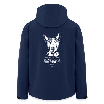 Bull Terrier miniature Papa Bullterrier Wilsigns - Veste softshell homme en polyester recyclé Stanley/Stella - marine - Dos - AI Model Male 185 light (185cm)