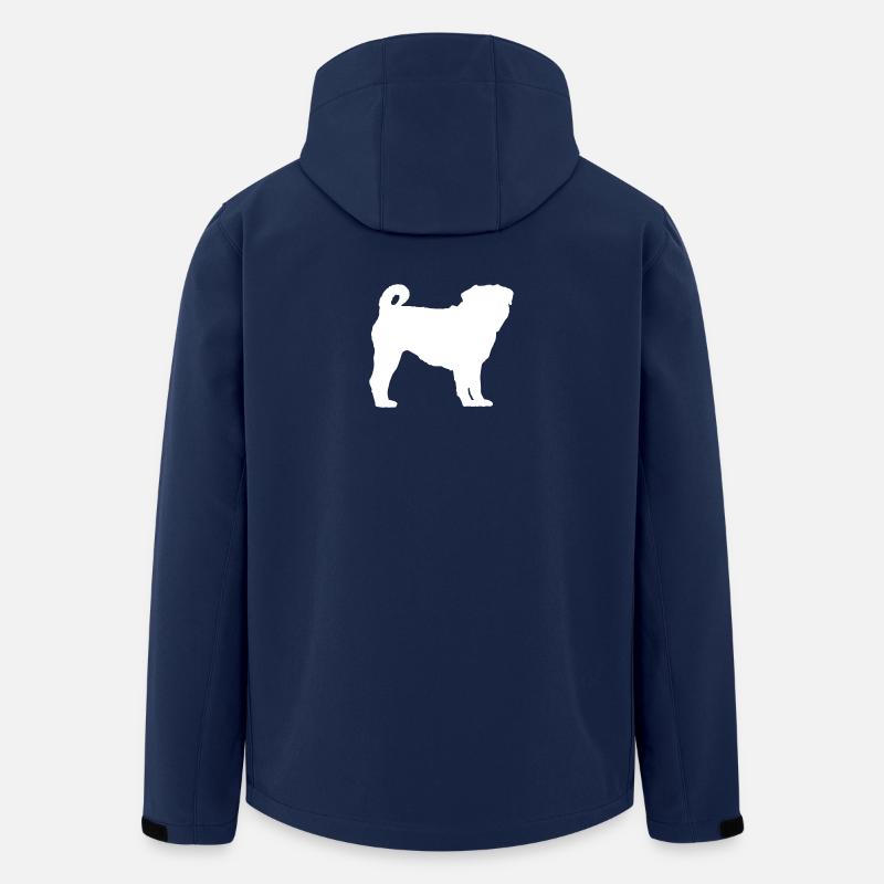 MOPS Silhouette - Recycelte Männer Softshell-Jacke von Stanley/Stella - Navy