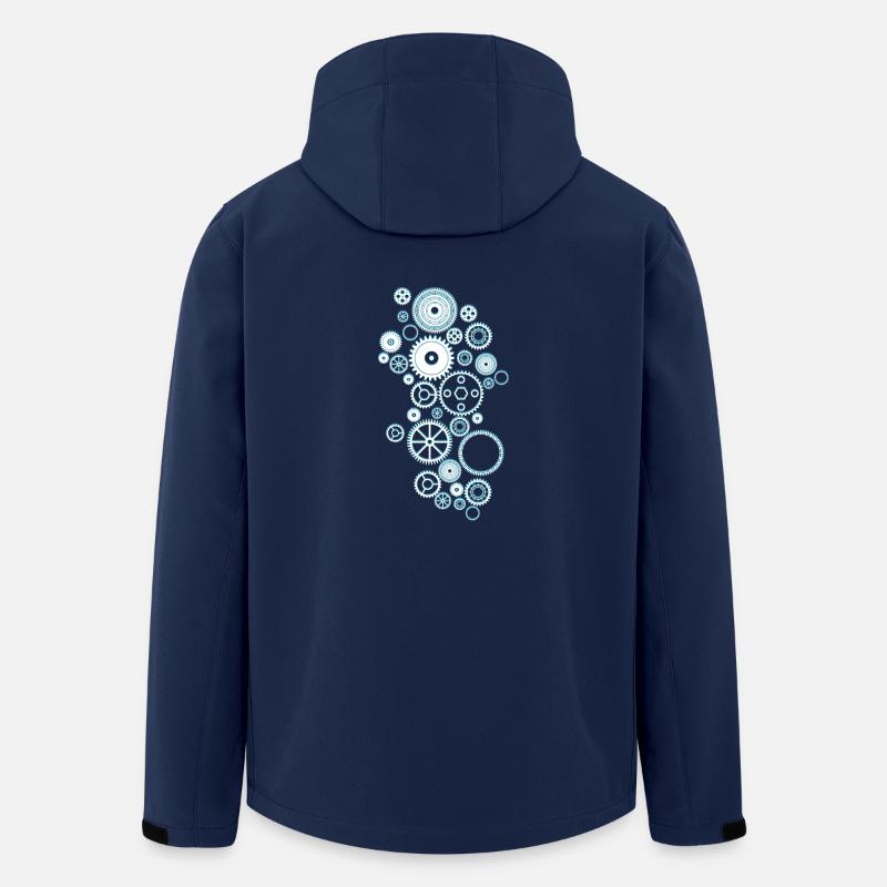 Gears - Men’s Recycled Softshell Jacket by Stanley/Stella - navy