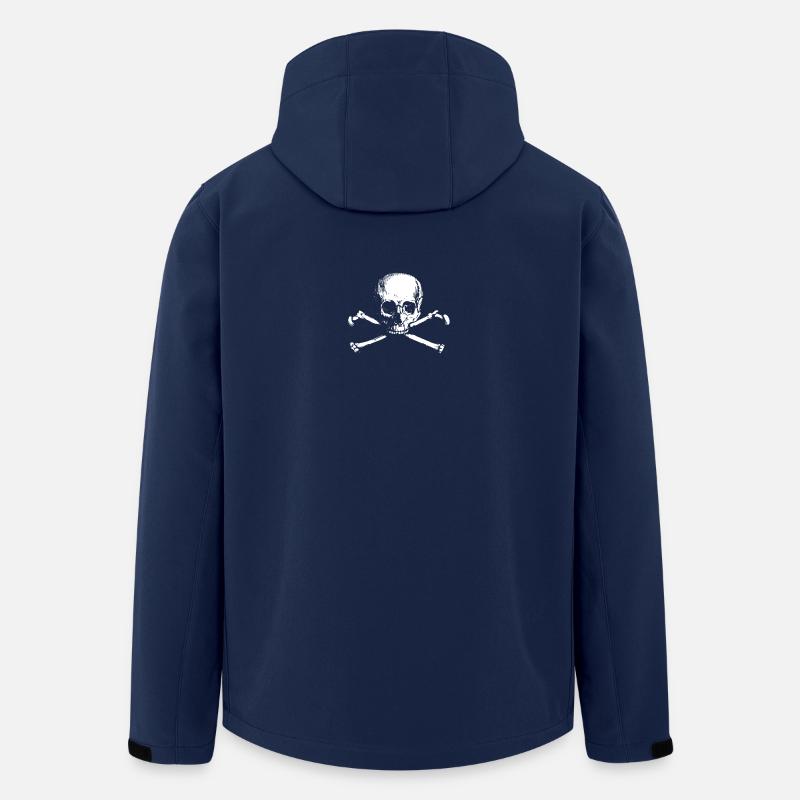skaller og bein samfunn - Softshelljakke herre i resirkulert polyester Stanley/Stella - marinen