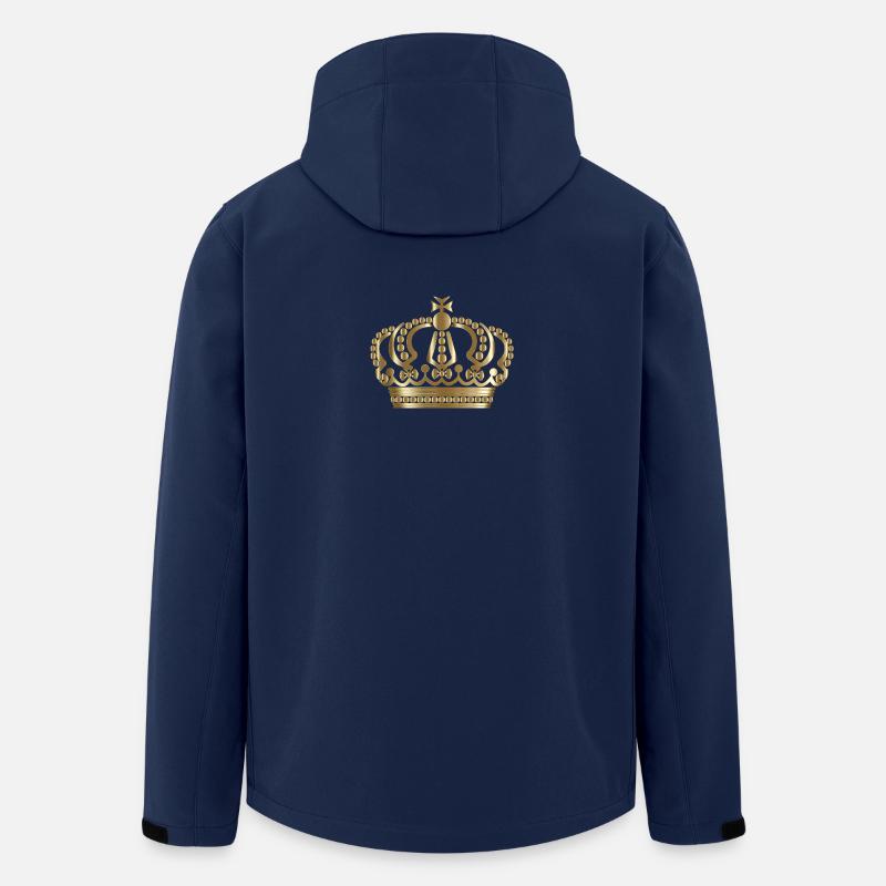 Krone Gold - Recycelte Männer Softshell-Jacke von Stanley/Stella - Navy