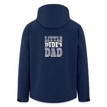 Comic partenaires Papa Mamakind Chemise Dudes papa - Veste softshell homme en polyester recyclé Stanley/Stella - marine - Dos - AI Model Male 185 light (185cm)