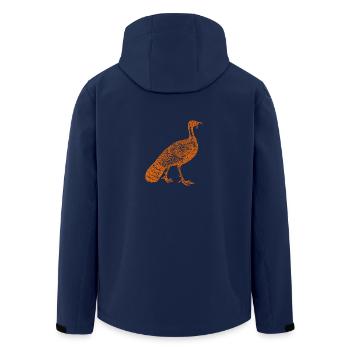 YUBO4 - Men’s Recycled Softshell Jacket by Stanley/Stella - navy - Back - AI Model Male 185 light (185cm)