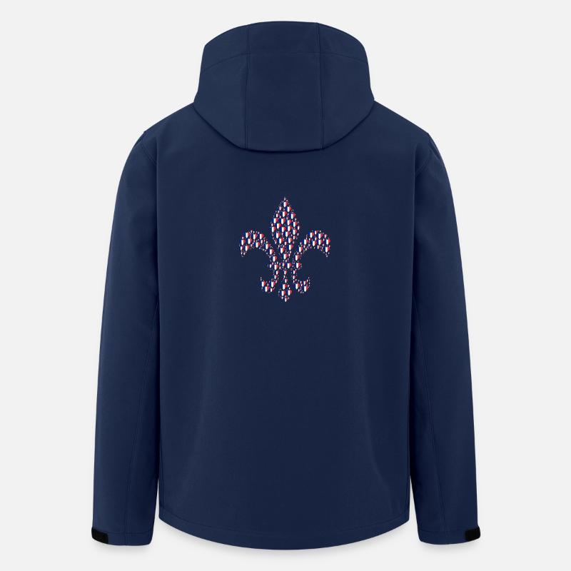 fleur-de-lys - Men’s Recycled Softshell Jacket by Stanley/Stella - navy
