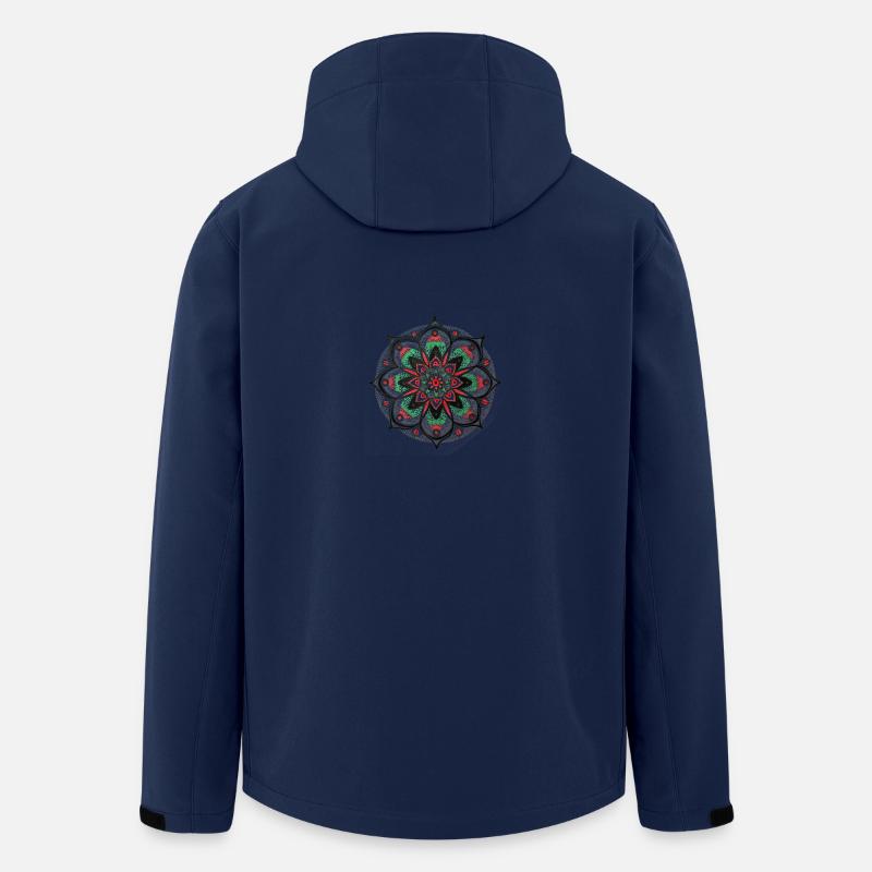 Mandala - Recycelte Männer Softshell-Jacke von Stanley/Stella - Navy