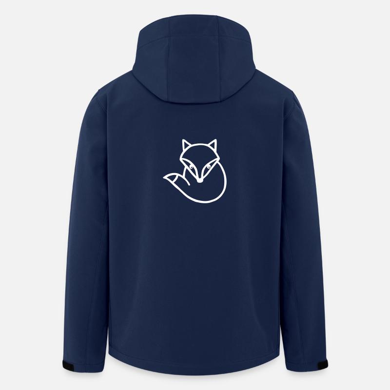 schlauer Fuchs Füchschen Geschenk - Recycelte Männer Softshell-Jacke von Stanley/Stella - Navy