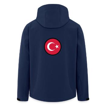 Dans un signe de la Turquie - Veste softshell homme en polyester recyclé Stanley/Stella - marine - Dos - AI Model Male 185 light (185cm)