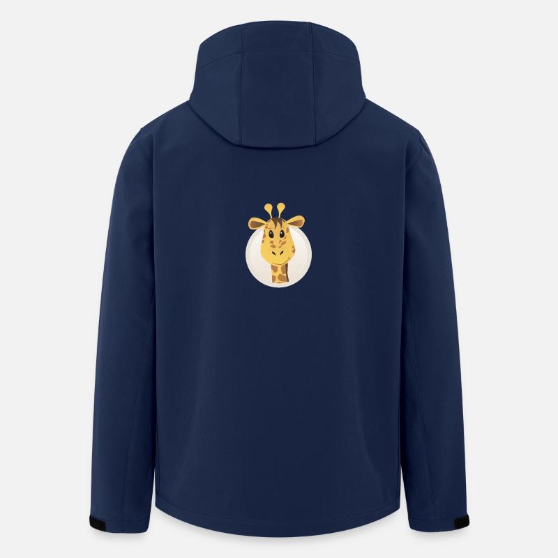 girafe - Veste softshell homme en polyester recyclé Stanley/Stella - marine