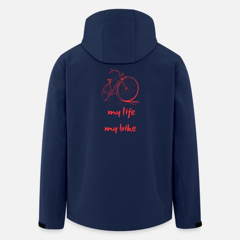 Vélos et motivation à bouger - Veste softshell homme en polyester recyclé Stanley/Stella - marine