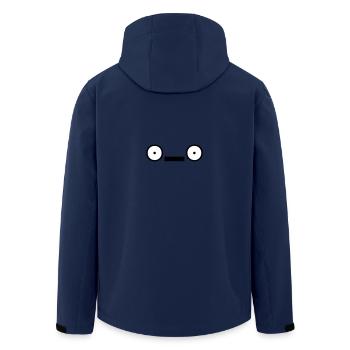 Japanische Emoticons 101 Kaomoji NJ - Recycelte Männer Softshell-Jacke von Stanley/Stella - Navy - Hinten - AI Model Male 185 light (185cm)