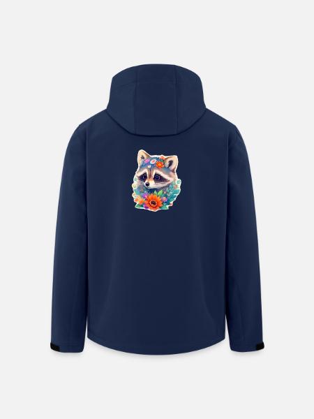 Waschbär - Recycelte Männer Softshell-Jacke von Stanley/Stella - Navy