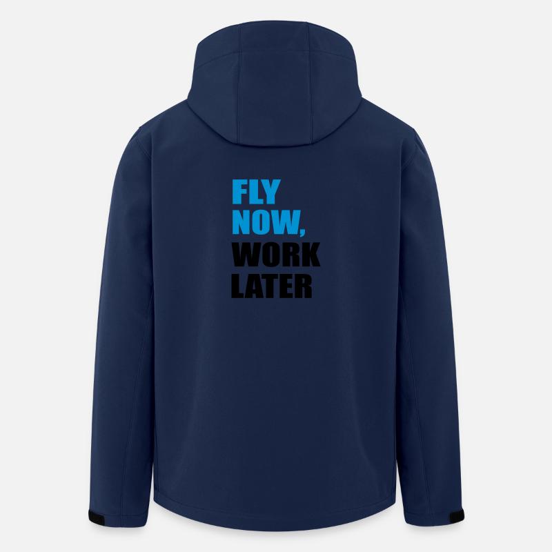 fliegen - Recycelte Männer Softshell-Jacke Discoverer von Stanley/Stella - Navy