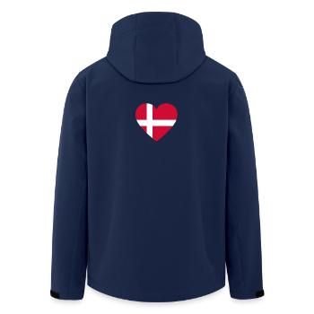 Love amour cadeau denmark daenemark - Veste softshell homme en polyester recyclé Stanley/Stella - marine - Dos - AI Model Male 185 light (185cm)