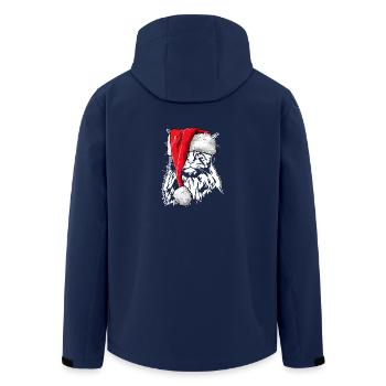 Père Noël Maine Coon Noël chat Wilsigns - Veste softshell homme en polyester recyclé Stanley/Stella - marine - Dos - AI Model Male 185 light (185cm)