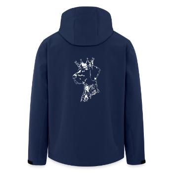 DEUTSCH KURZHAAR Krone Hund Hunde Wilsigns - Recycelte Männer Softshell-Jacke von Stanley/Stella - Navy - Hinten - AI Model Male 185 light (185cm)