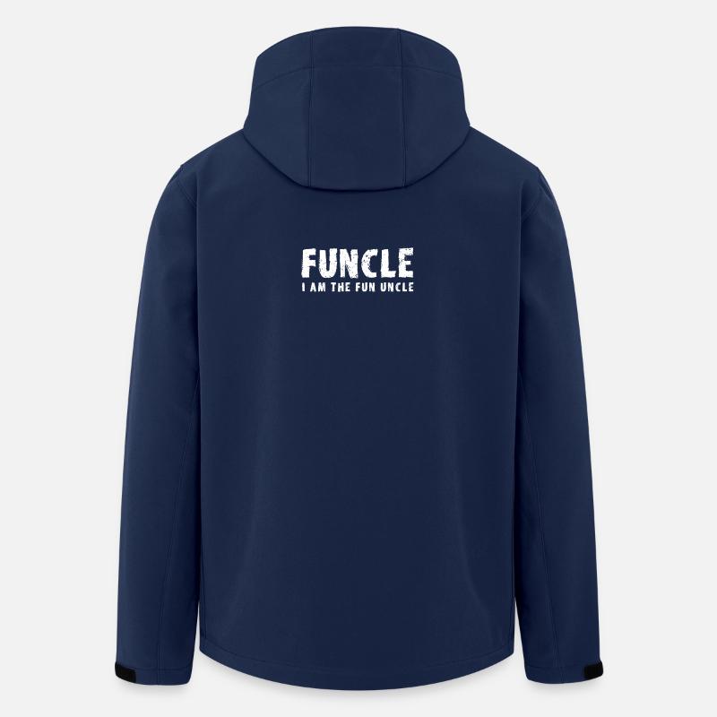 funcle ich bin der spass Onkel - Recycelte Männer Softshell-Jacke von Stanley/Stella - Navy