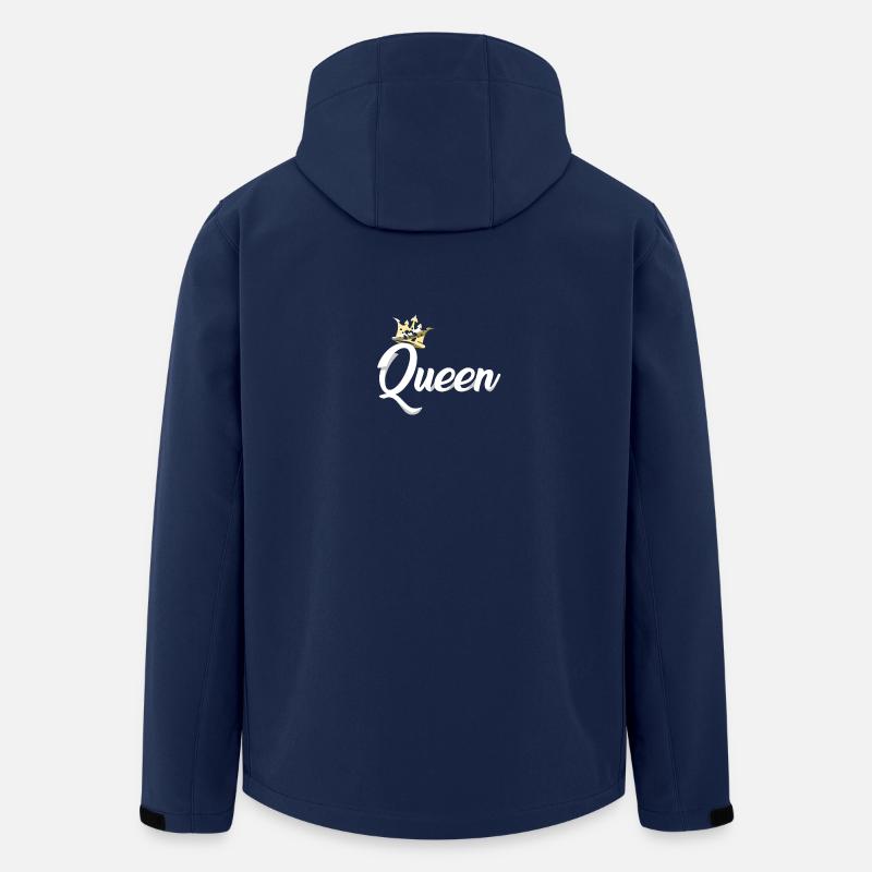 Queen Crown Royal Matching Couples Designs - Veste softshell homme en polyester recyclé Stanley/Stella - marine