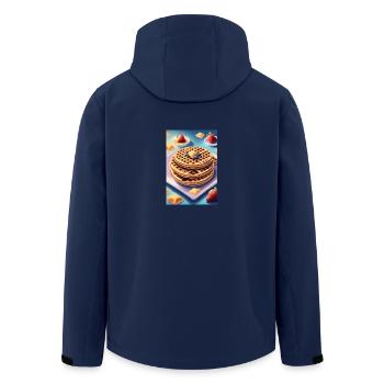 Gros tas de crêpes - Veste softshell homme en polyester recyclé Stanley/Stella - marine - Dos - AI Model Male 185 light (185cm)