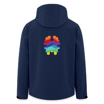 Rainbownut - Men’s Recycled Softshell Jacket by Stanley/Stella - navy - Back - AI Model Male 185 light (185cm)