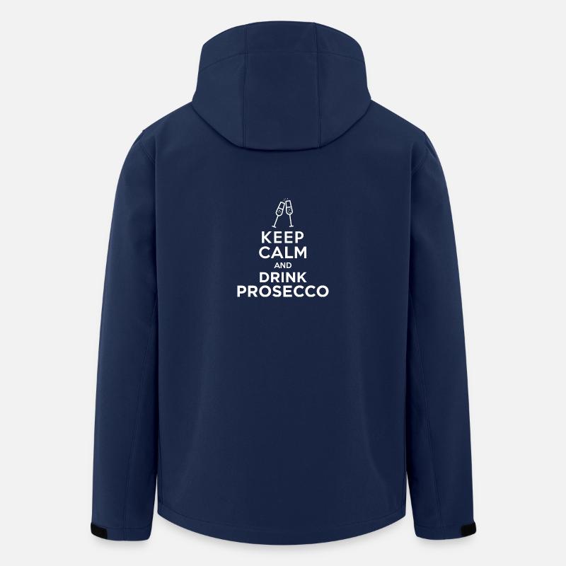 keepcalm prosecco ok - Recycelte Männer Softshell-Jacke von Stanley/Stella - Navy