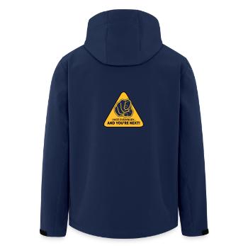 I Hate Everybody...And You're Next! - Men’s Recycled Softshell Jacket by Stanley/Stella - navy - Back - AI Model Male 185 light (185cm)