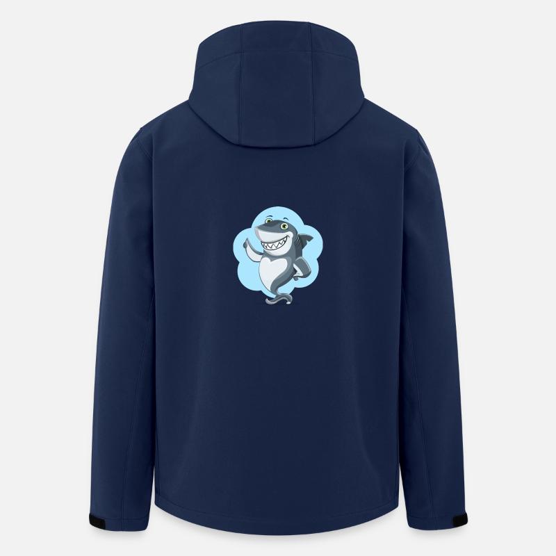 Shark - Recycelte Männer Softshell-Jacke von Stanley/Stella - Navy